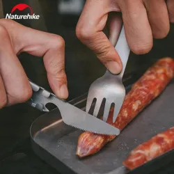 Набор столовых приборов из титана NATUREHIKE: легкий и прочный