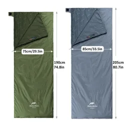 NATUREHIKE Lightweight Cotton Sleeping Bag - Ultralight & Waterproof