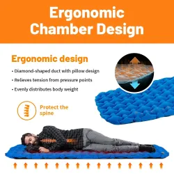 NATUREHIKE Inflatable Sleeping Pad: Lightweight & Compact Comfort