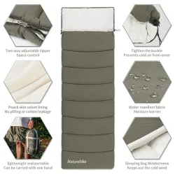 NATUREHIKE LD Sleeping Bag: Ultra-Light & 2-in-1 Comfort