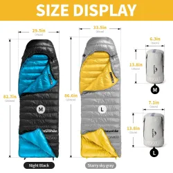 NATUREHIKE CW400: 超暖かく軽量なダウン寝袋