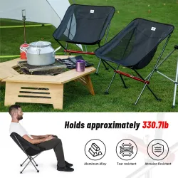 Ultralehká kempingová židle NATUREHIKE pro cestování a pohodlí