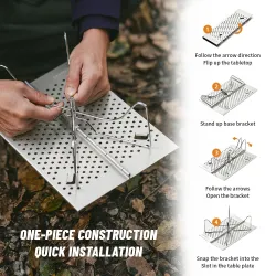 Īpaši elastīgs kempinga galds NATUREHIKE X01