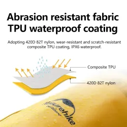 NATUREHIKE TB03: Voděodolná cestovní taška pro všechna dobrodružství