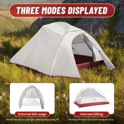 NATUREHIKE Cloud Up 3P: sangat ringan, kedap air, dan dapat menopang dirinya sendiri