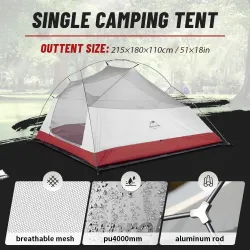 NATUREHIKE Cloud Up 3P: sangat ringan, kedap air, dan dapat menopang dirinya sendiri
