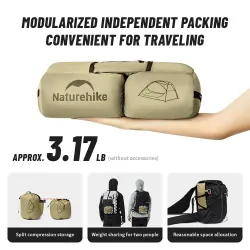 NATUREHIKE Star River UL: Tenda leve e impermeável para 2 pessoas