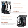 Походный рюкзак NATUREHIKE 60+5 л: просторный и водонепроницаемый