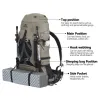 Походный рюкзак NATUREHIKE 70L: большая вместимость, система поддержки