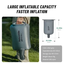 NATUREHIKE Inflatable Camp Air Mat: Comfort & Versatility