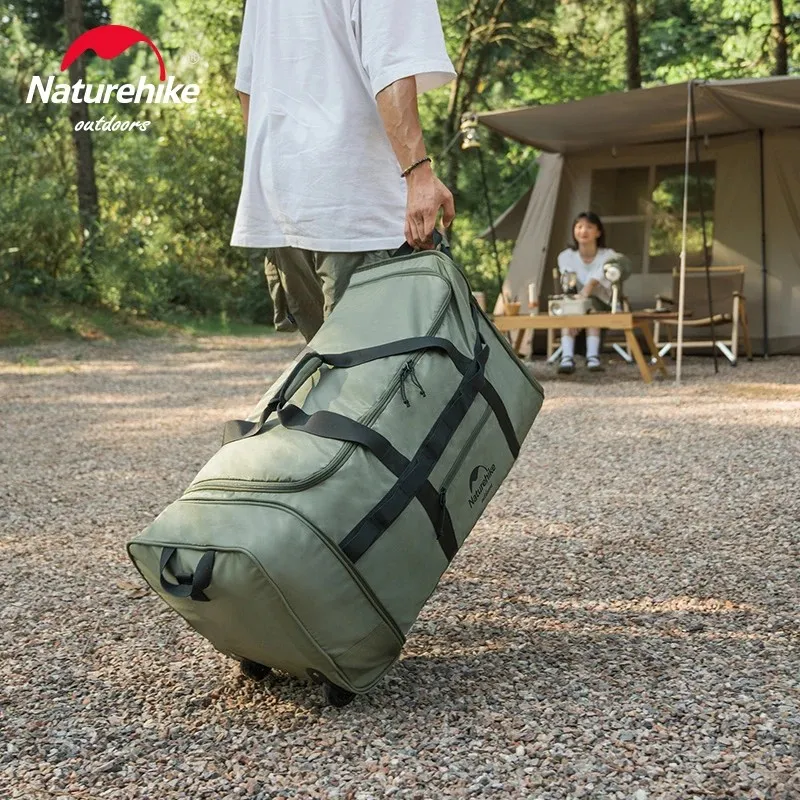 NATUREHIKE Collapsible Trolley Bag: Compact & Spacious